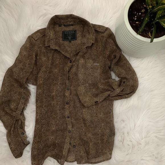 Guess leopard blouse - Picture 2 of 7